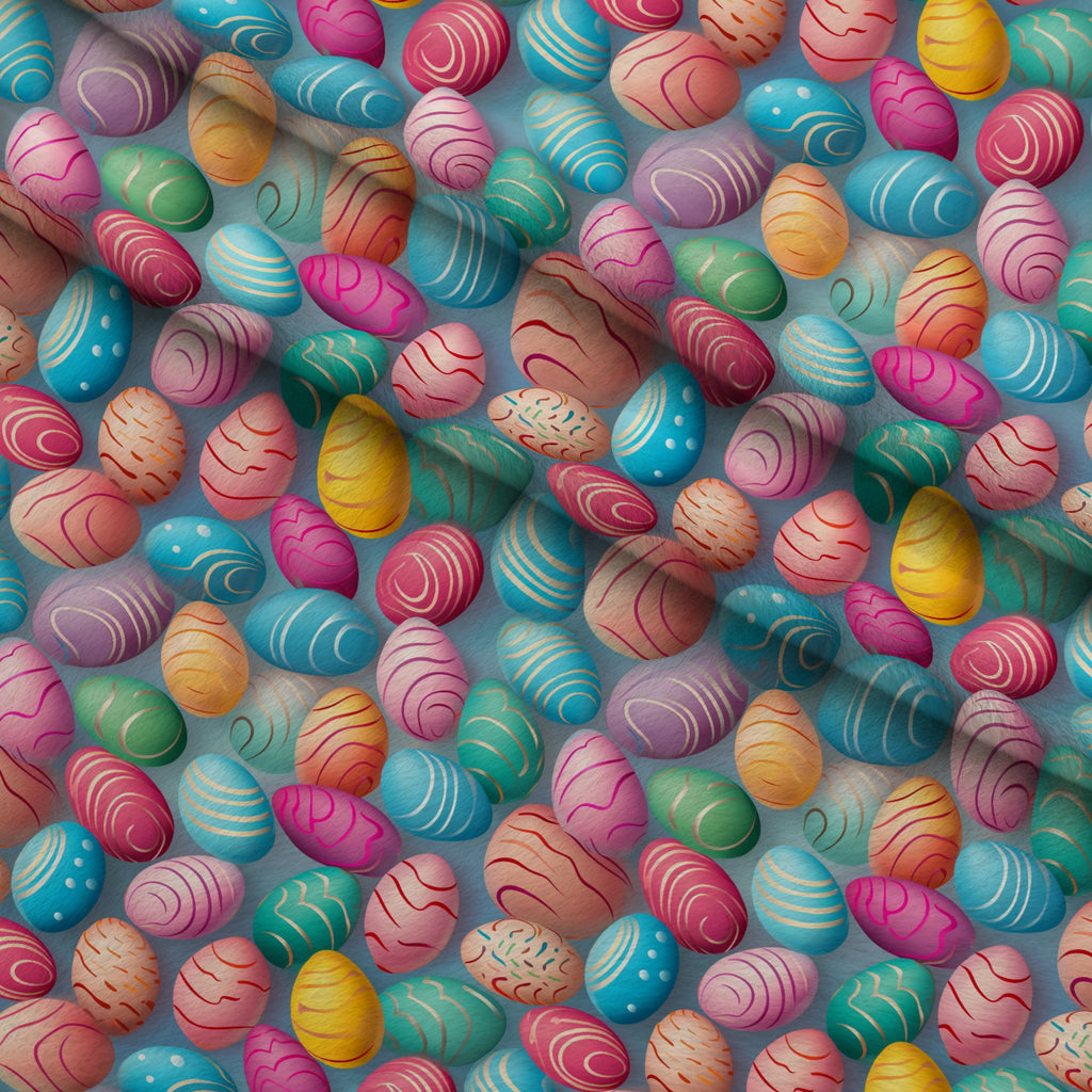 Pysanky Garden Pattern 7 Minky Fabric — plush minky folded close-up preview (mv-minky-v1:lying)