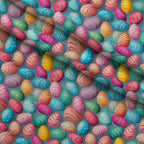 Pysanky Garden Pattern 7 Minky Fabric — plush minky folded close-up preview (mv-minky-v1:lying)