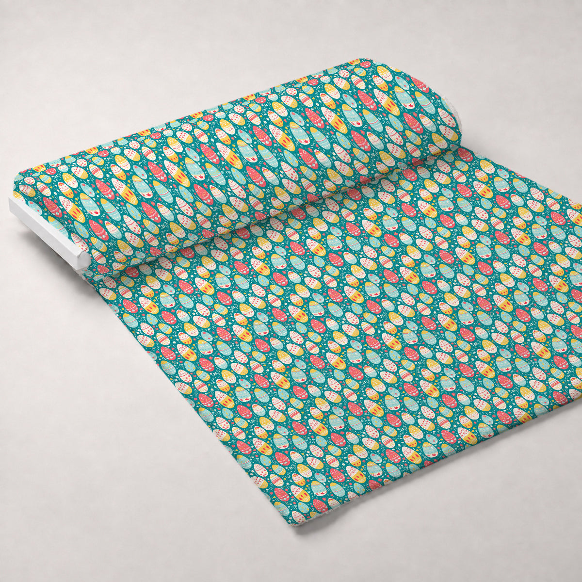 Pysanky Garden Pattern 8 Minky Fabric — plush minky unrolled bolt preview (mv-minky-v1:bolt)