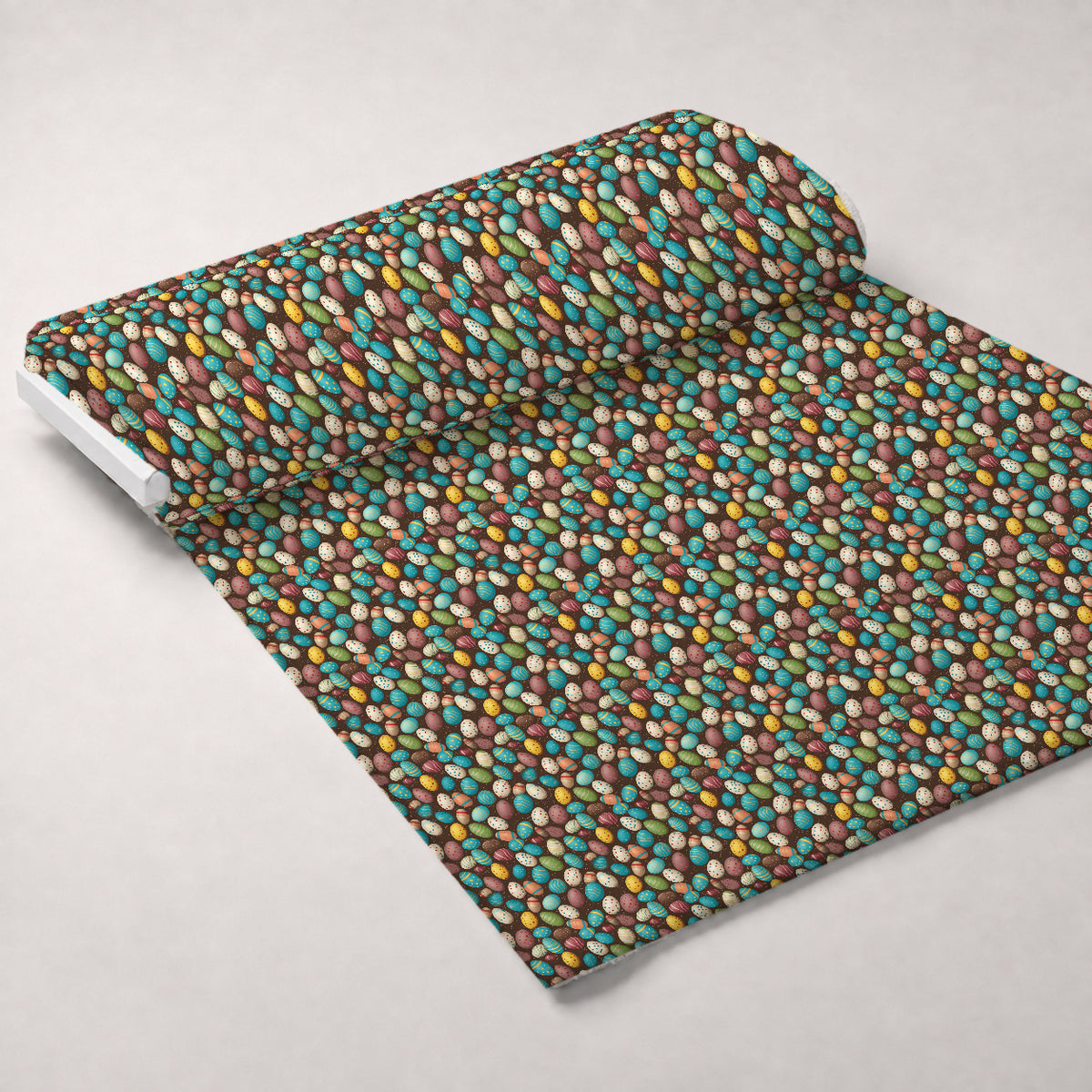 Pysanky Garden Pattern 9 Minky Fabric — plush minky unrolled bolt preview (mv-minky-v1:bolt)
