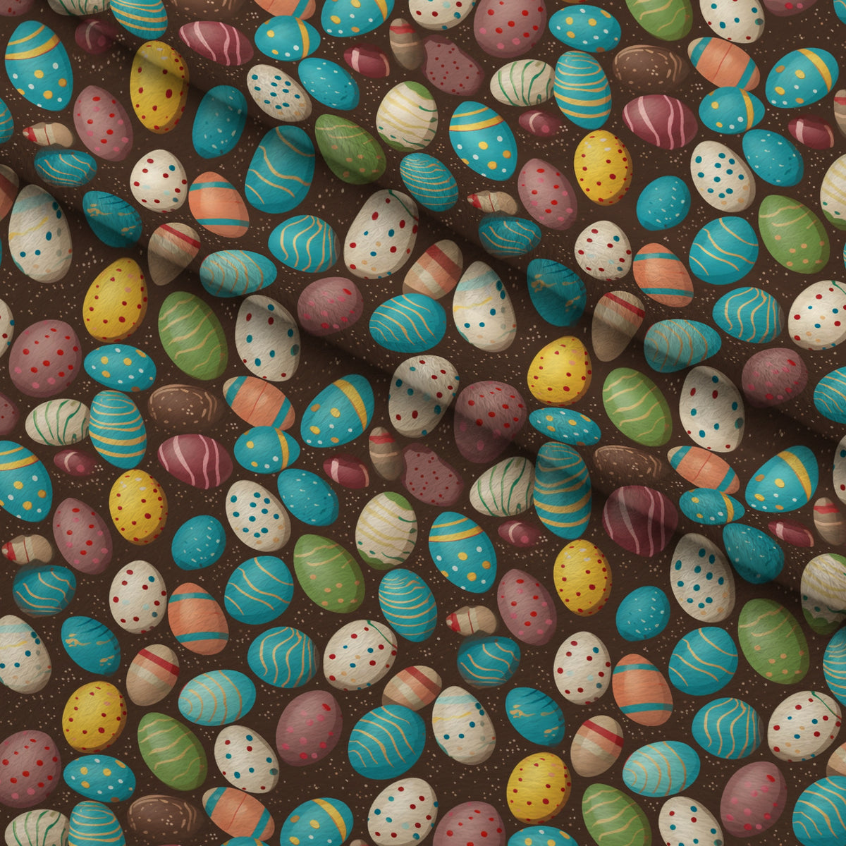 Pysanky Garden Pattern 9 Minky Fabric — plush minky folded close-up preview (mv-minky-v1:lying)