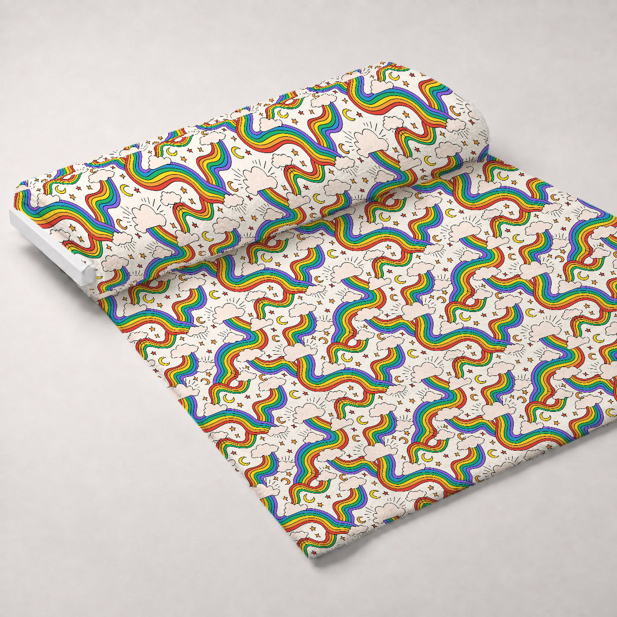Rainbow Daydream Pattern 1 Minky Fabric — plush minky unrolled bolt preview (mv-minky-v1:bolt)