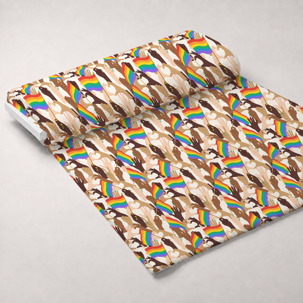 Rainbow Daydream Pattern 13 Minky Fabric — plush minky unrolled bolt preview (mv-minky-v1:bolt)