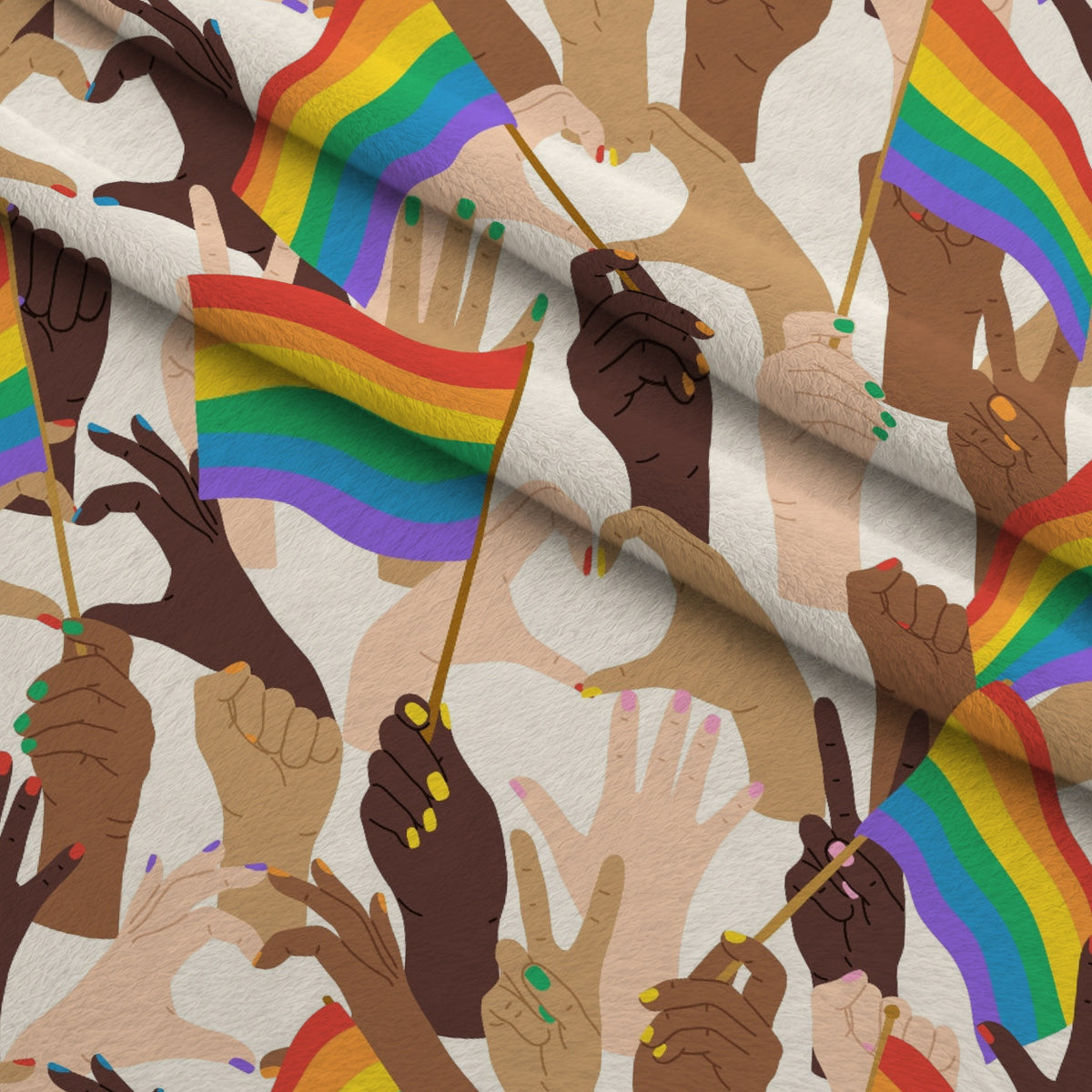 Rainbow Daydream Pattern 13 Minky Fabric — plush minky folded close-up preview (mv-minky-v1:lying)