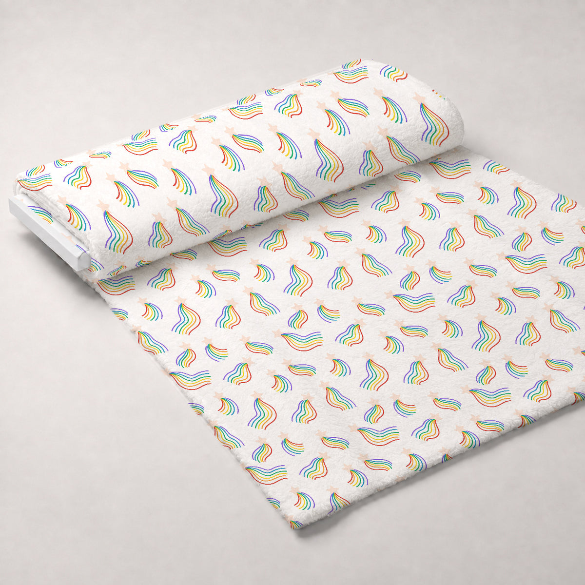Rainbow Daydream Pattern 6 Minky Fabric — plush minky unrolled bolt preview (mv-minky-v1:bolt)