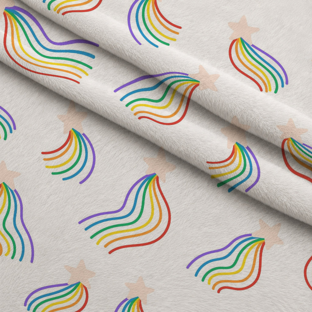 Rainbow Daydream Pattern 6 Minky Fabric — plush minky folded close-up preview (mv-minky-v1:lying)
