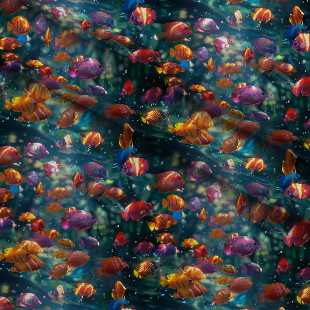 Rainbow Reef Pattern 7 Minky Fabric — plush minky folded close-up preview (mv-minky-v1:lying)