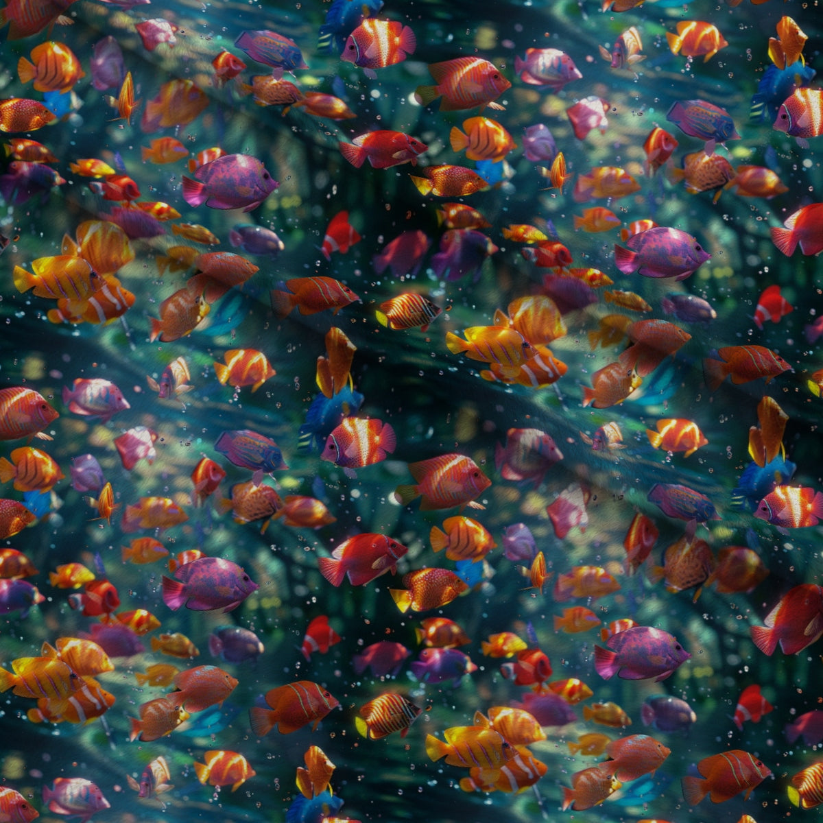Rainbow Reef Pattern 7 Minky Fabric — plush minky folded close-up preview (mv-minky-v1:lying)