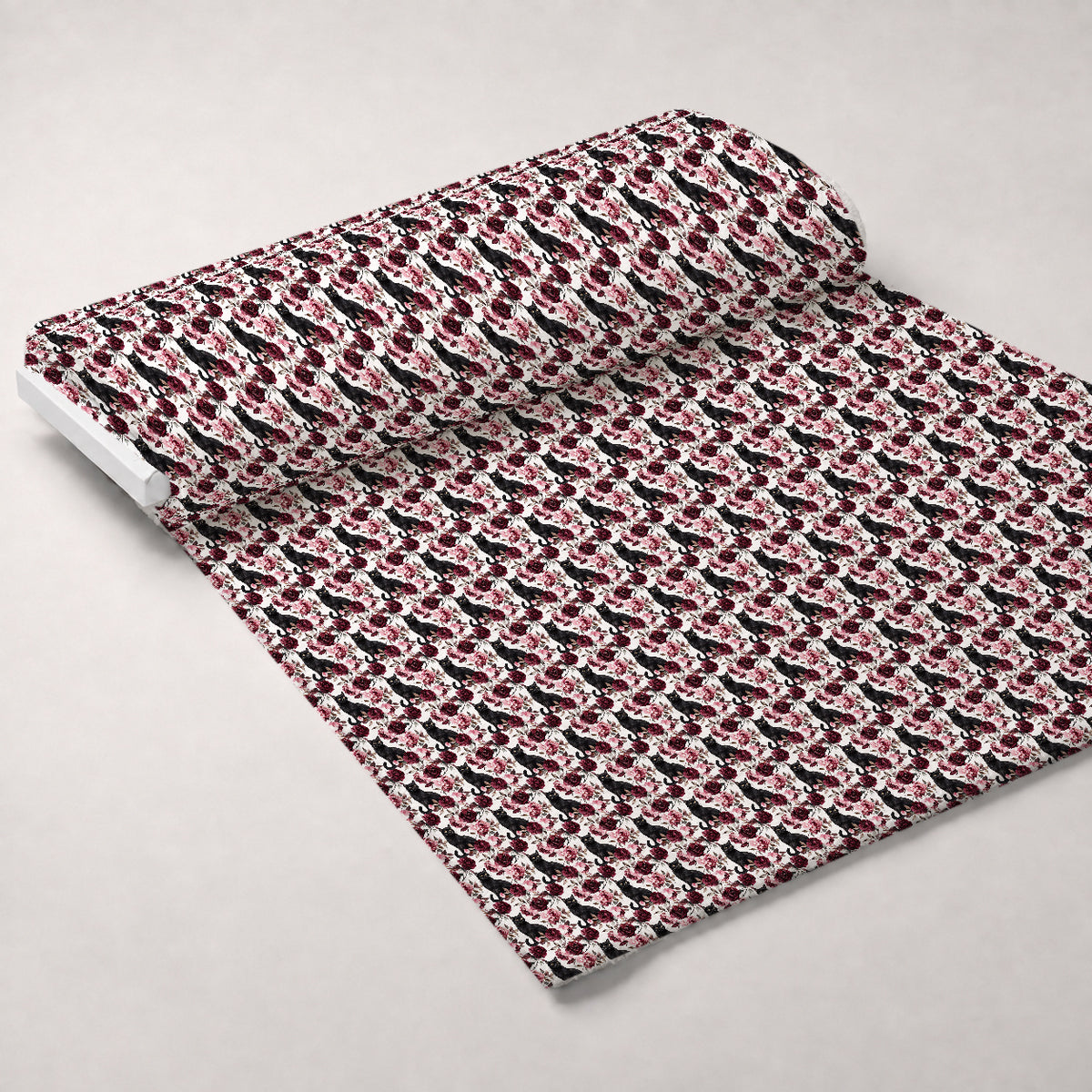 Raven Rose Reverie Pattern 11 Minky Fabric — plush minky unrolled bolt preview (mv-minky-v1:bolt)