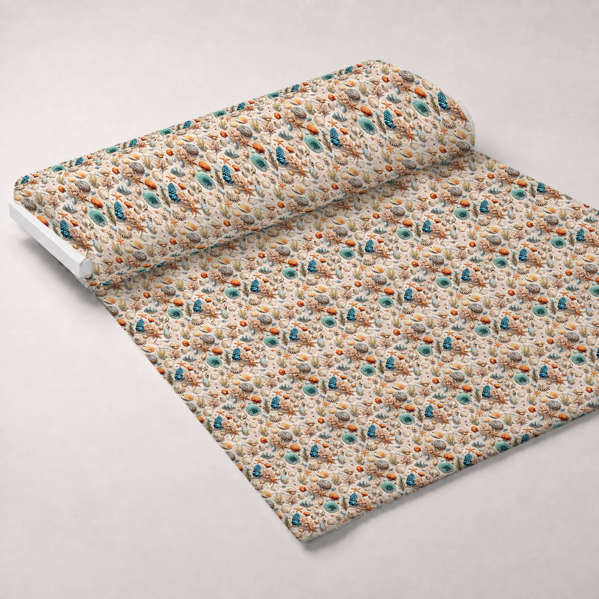 Reef Reverie Pattern 19 Minky Fabric — plush minky unrolled bolt preview (mv-minky-v1:bolt)