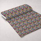 Reef Reverie Pattern 22 Minky Fabric — plush minky unrolled bolt preview (mv-minky-v1:bolt)