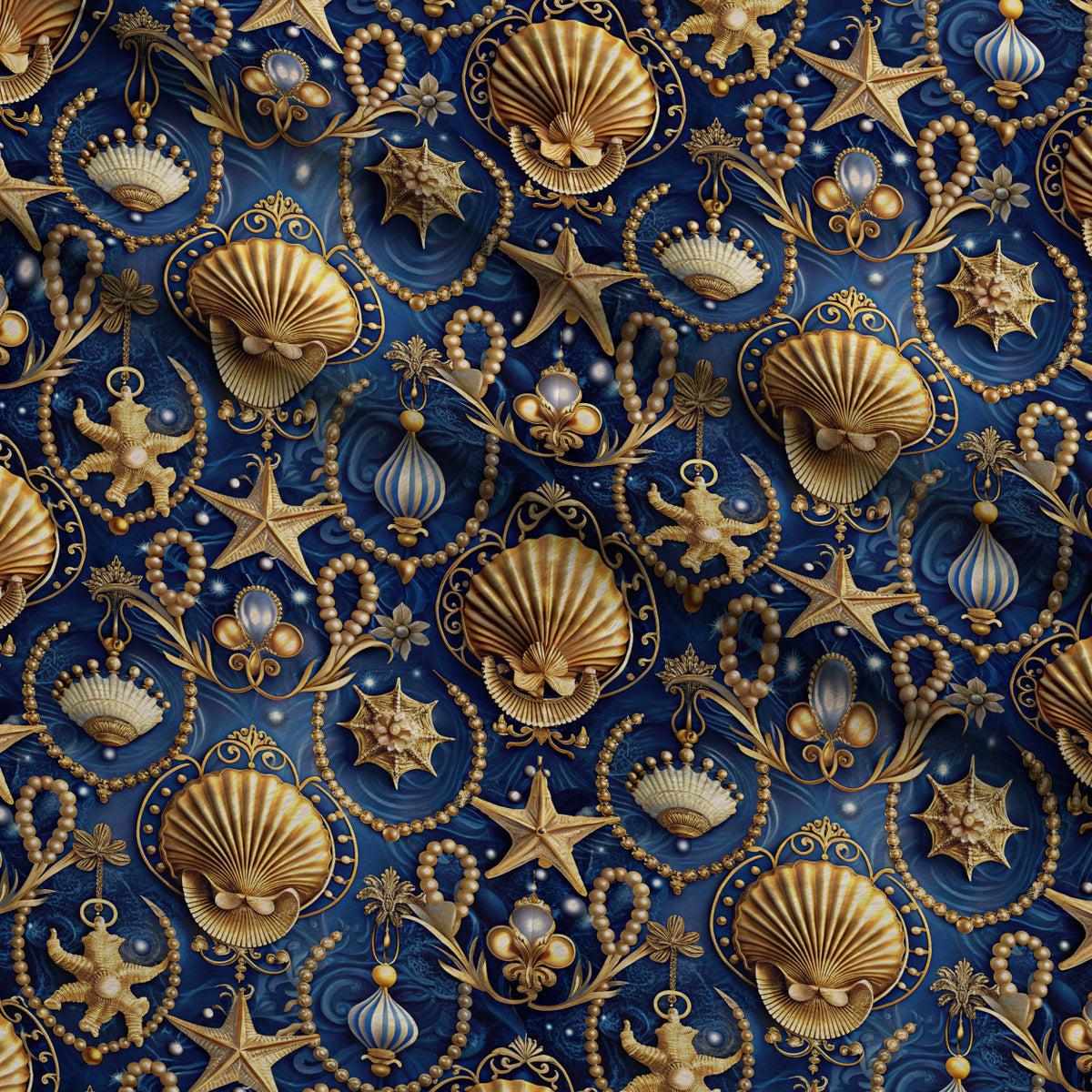 Reef Reverie Pattern 4 Minky Fabric — plush minky folded close-up preview (mv-minky-v1:lying)