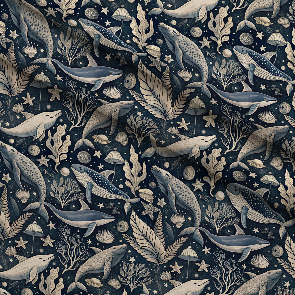 Reef Reverie Pattern 9 Minky Fabric — plush minky folded close-up preview (mv-minky-v1:lying)