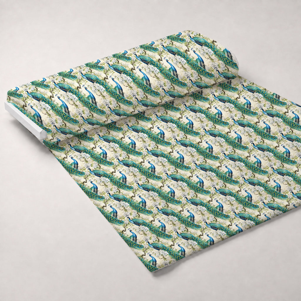 Regal Plumes Pattern 1 Minky Fabric — plush minky unrolled bolt preview (mv-minky-v1:bolt)