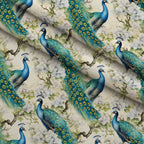 Regal Plumes Pattern 1 Minky Fabric — plush minky folded close-up preview (mv-minky-v1:lying)