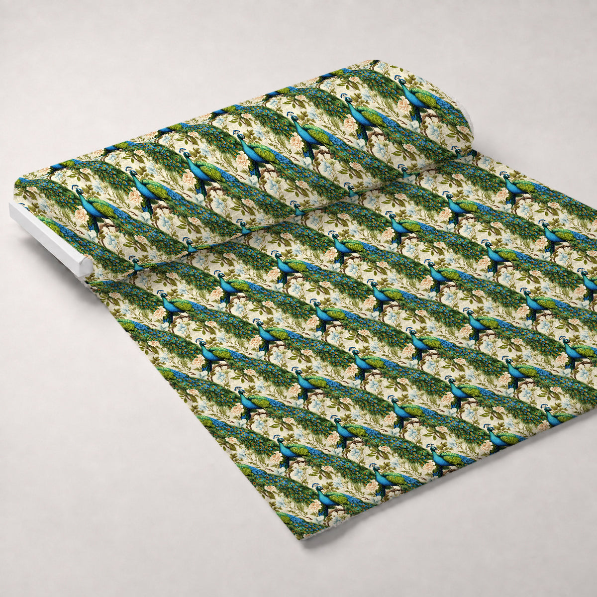 Regal Plumes Pattern 10 Minky Fabric — plush minky unrolled bolt preview (mv-minky-v1:bolt)