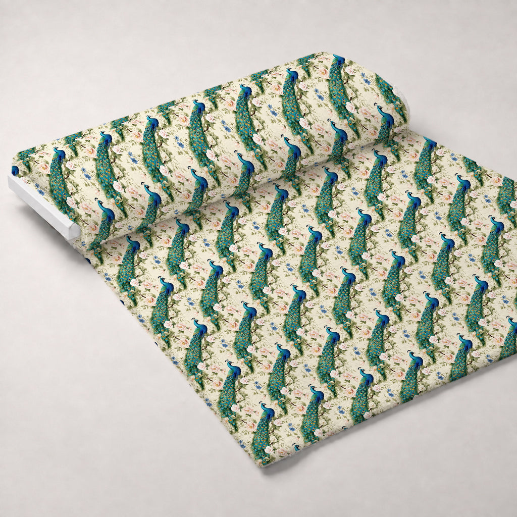 Regal Plumes Pattern 11 Minky Fabric — plush minky unrolled bolt preview (mv-minky-v1:bolt)