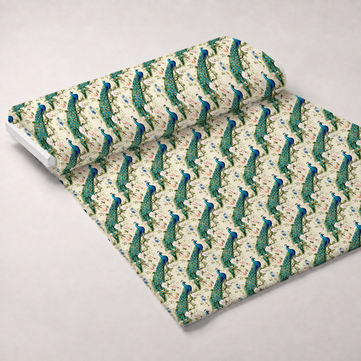 Regal Plumes Pattern 11 Minky Fabric — plush minky unrolled bolt preview (mv-minky-v1:bolt)