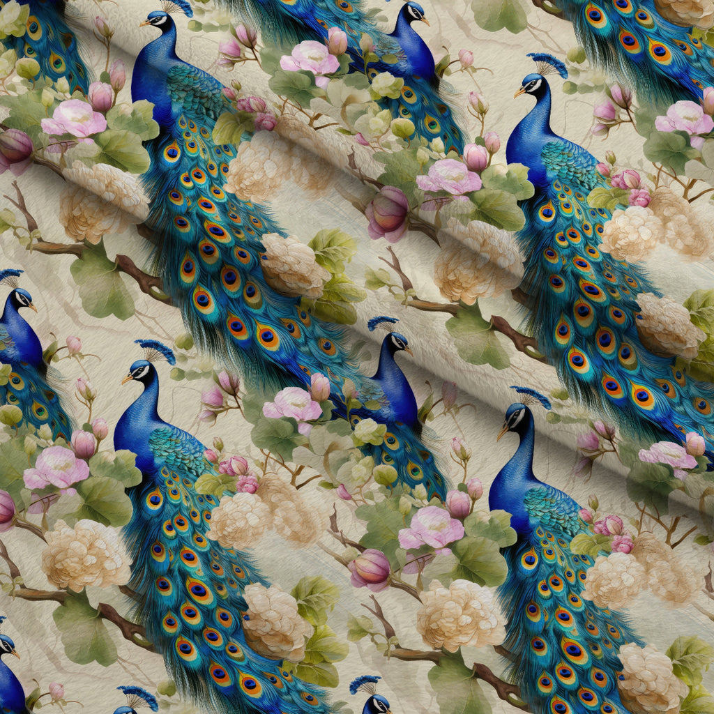 Regal Plumes Pattern 2 Minky Fabric — plush minky folded close-up preview (mv-minky-v1:lying)
