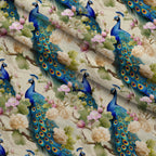 Regal Plumes Pattern 2 Minky Fabric — plush minky folded close-up preview (mv-minky-v1:lying)