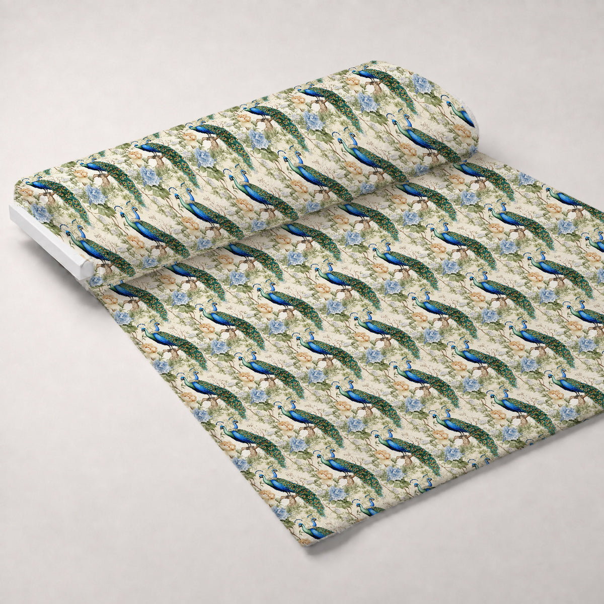 Regal Plumes Pattern 3 Minky Fabric — plush minky unrolled bolt preview (mv-minky-v1:bolt)