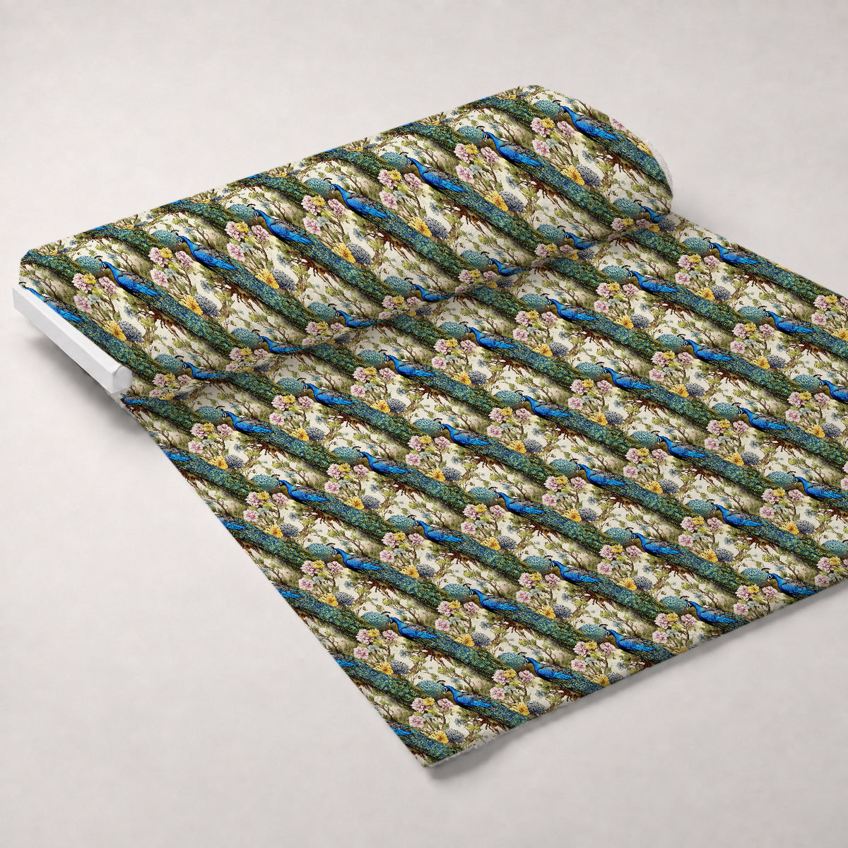 Regal Plumes Pattern 4 Minky Fabric — plush minky unrolled bolt preview (mv-minky-v1:bolt)