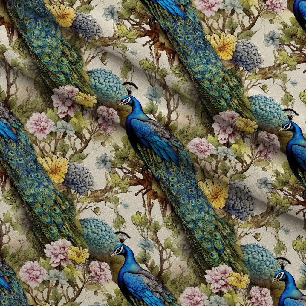 Regal Plumes Pattern 4 Minky Fabric — plush minky folded close-up preview (mv-minky-v1:lying)