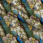Regal Plumes Pattern 4 Minky Fabric — plush minky folded close-up preview (mv-minky-v1:lying)