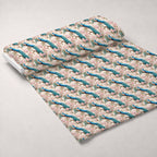 Regal Plumes Pattern 5 Minky Fabric — plush minky unrolled bolt preview (mv-minky-v1:bolt)