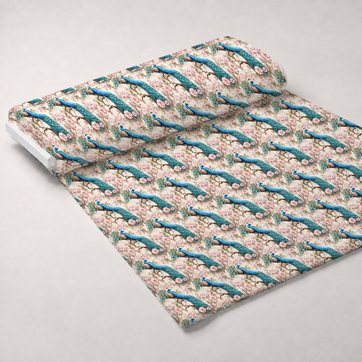 Regal Plumes Pattern 5 Minky Fabric — plush minky unrolled bolt preview (mv-minky-v1:bolt)