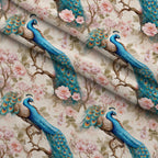 Regal Plumes Pattern 5 Minky Fabric — plush minky folded close-up preview (mv-minky-v1:lying)