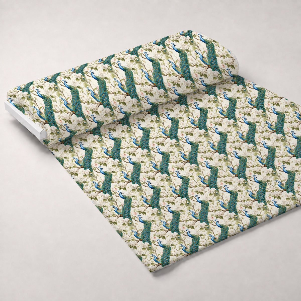 Regal Plumes Pattern 6 Minky Fabric — plush minky unrolled bolt preview (mv-minky-v1:bolt)