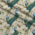 Regal Plumes Pattern 6 Minky Fabric — plush minky folded close-up preview (mv-minky-v1:lying)