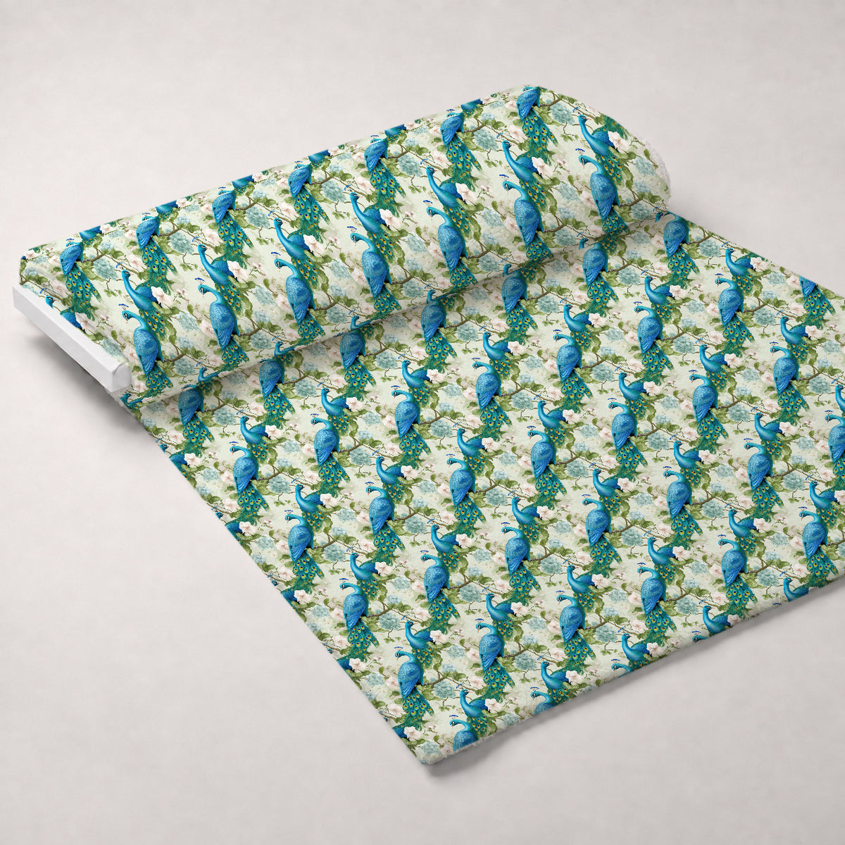 Regal Plumes Pattern 8 Minky Fabric — plush minky unrolled bolt preview (mv-minky-v1:bolt)