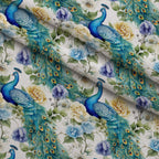 Regal Plumes Pattern 9 Minky Fabric — plush minky folded close-up preview (mv-minky-v1:lying)