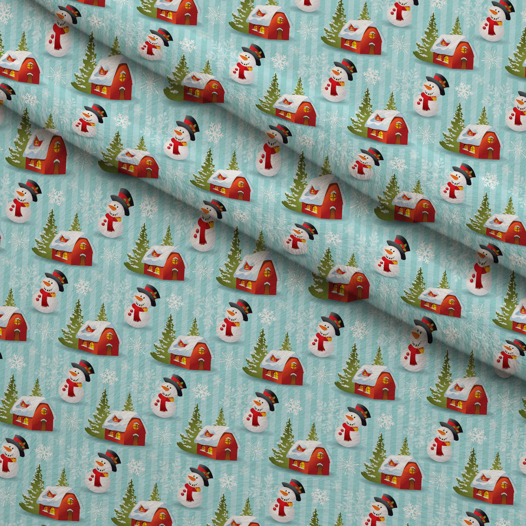 Retro Holiday Cheer Pattern 1 Minky Fabric — plush minky folded close-up preview (mv-minky-v1:lying)