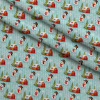 Retro Holiday Cheer Pattern 1 Minky Fabric — plush minky folded close-up preview (mv-minky-v1:lying)