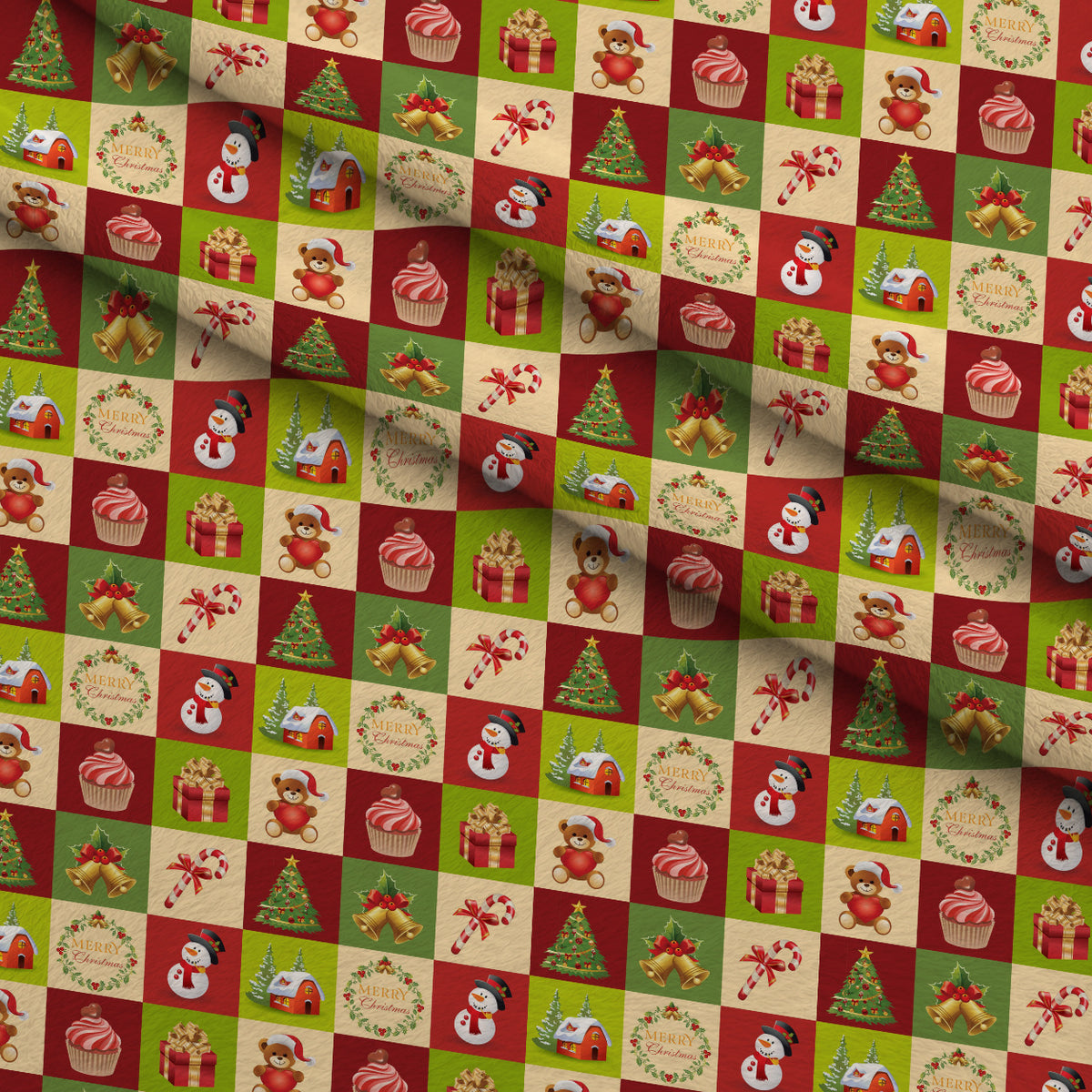 Retro Holiday Cheer Pattern 5 Minky Fabric — plush minky folded close-up preview (mv-minky-v1:lying)