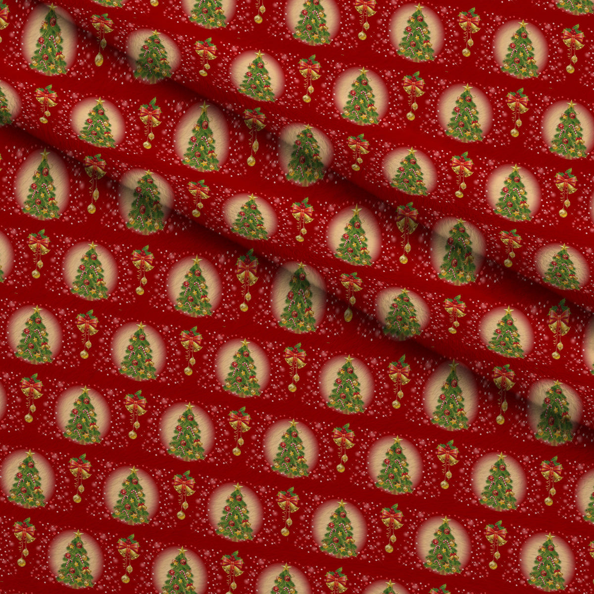Retro Holiday Cheer Pattern 8 Minky Fabric — plush minky folded close-up preview (mv-minky-v1:lying)