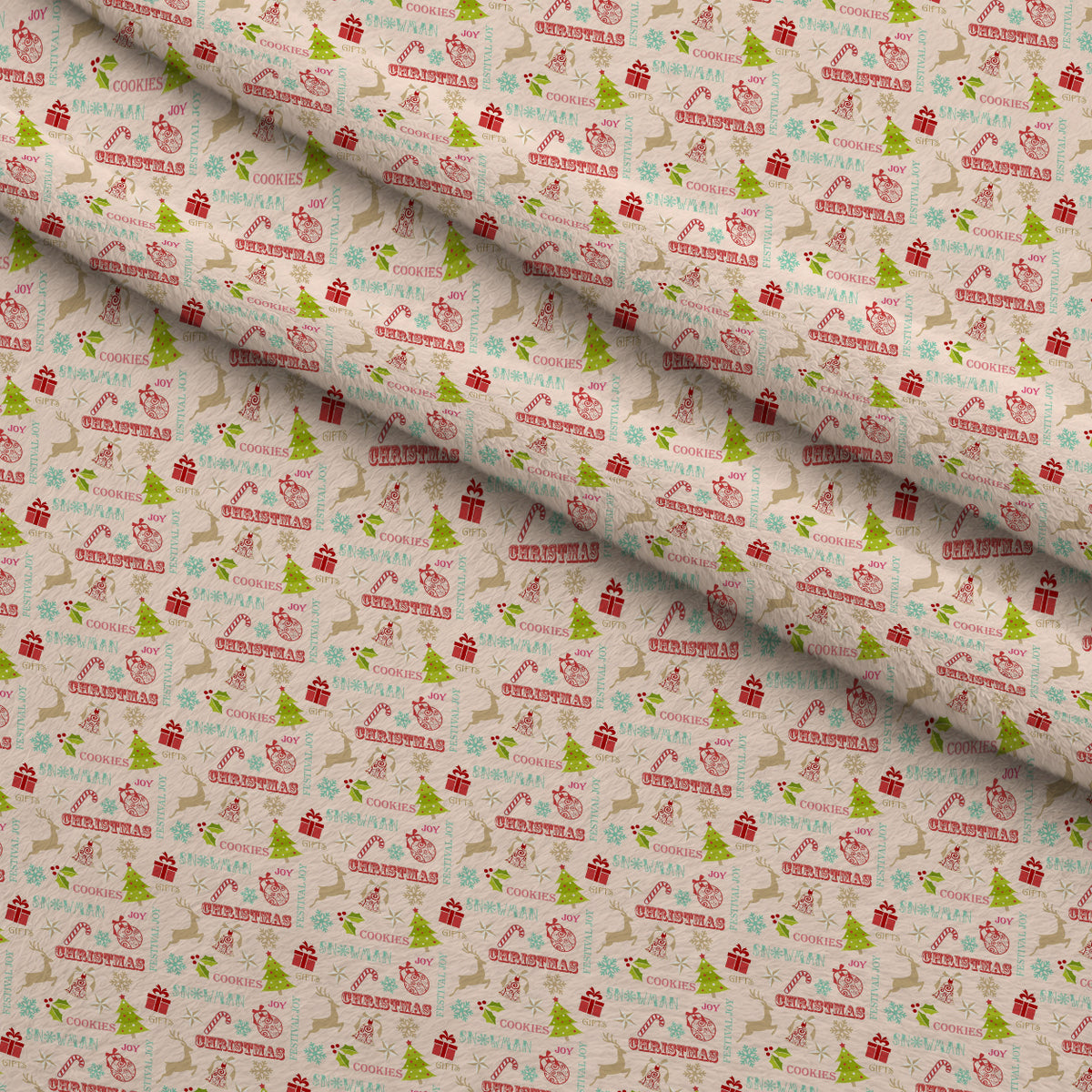 Retro Holiday Cheer Pattern 9 Minky Fabric — plush minky folded close-up preview (mv-minky-v1:lying)