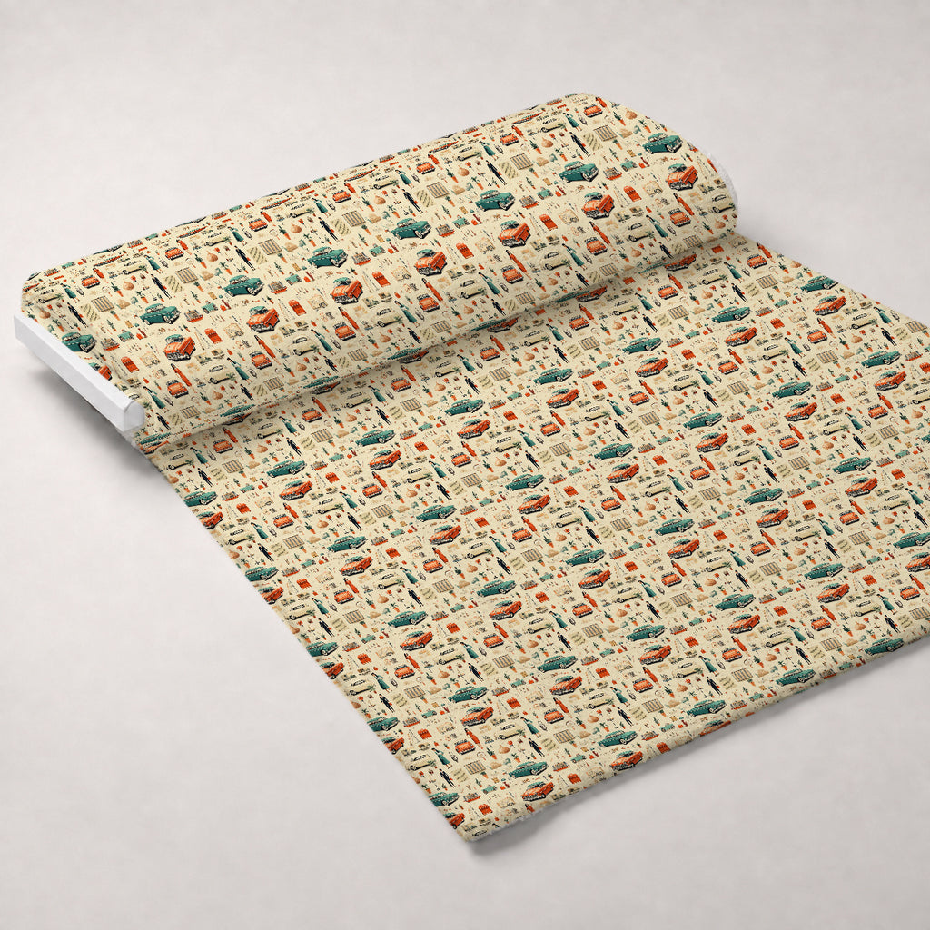 Retro Keepsakes Pattern 15 Minky Fabric — plush minky unrolled bolt preview (mv-minky-v1:bolt)