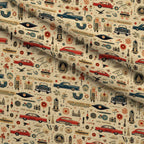 Retro Keepsakes Pattern 27 Minky Fabric — plush minky folded close-up preview (mv-minky-v1:lying)