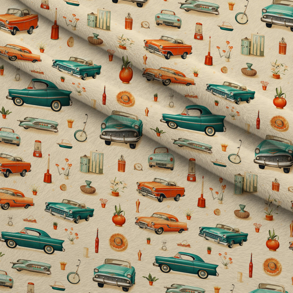 Retro Keepsakes Pattern 5 Minky Fabric — plush minky folded close-up preview (mv-minky-v1:lying)