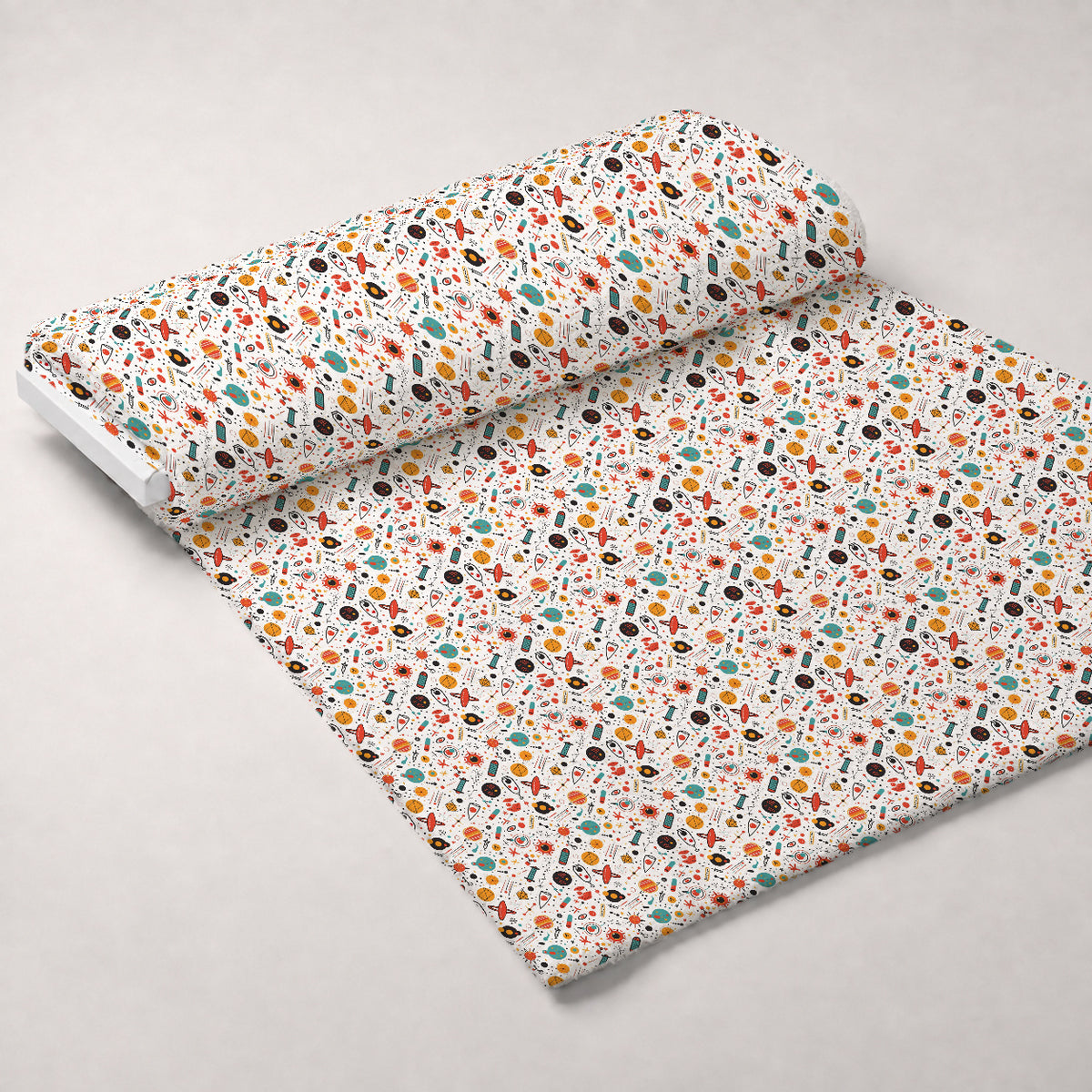 Retro Lab Pattern 1 Minky Fabric — plush minky unrolled bolt preview (mv-minky-v1:bolt)