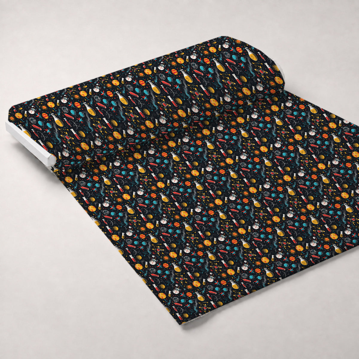 Retro Lab Pattern 14 Minky Fabric — plush minky unrolled bolt preview (mv-minky-v1:bolt)