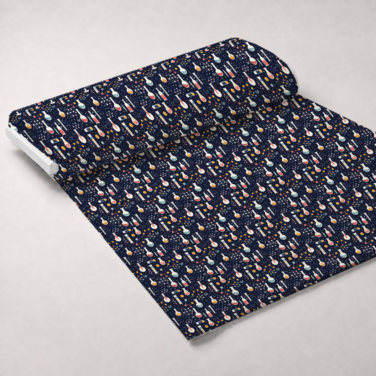 Retro Lab Pattern 20 Minky Fabric — plush minky unrolled bolt preview (mv-minky-v1:bolt)