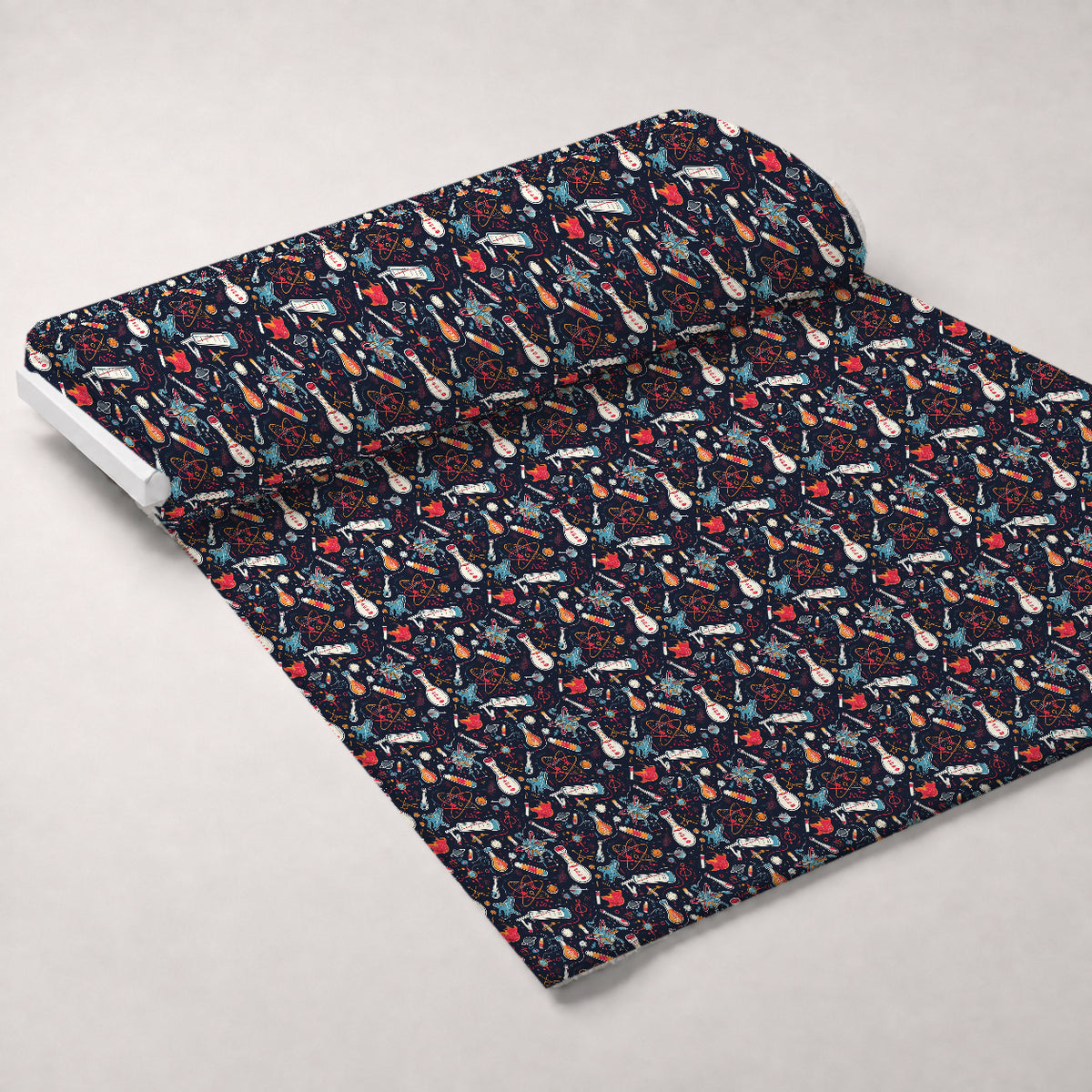 Retro Lab Pattern 23 Minky Fabric — plush minky unrolled bolt preview (mv-minky-v1:bolt)