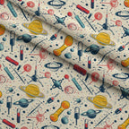 Retro Lab Pattern 7 Minky Fabric — plush minky folded close-up preview (mv-minky-v1:lying)