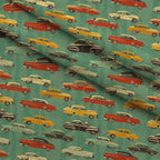 Retro Rides Pattern 1 Minky Fabric — plush minky folded close-up preview (mv-minky-v1:lying)