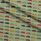 Retro Rides Pattern 8 Minky Fabric — plush minky folded close-up preview (mv-minky-v1:lying)